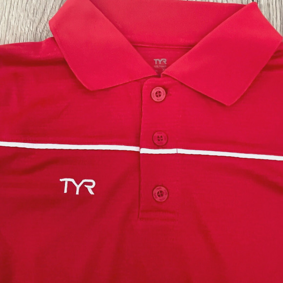 TYR Women's Alliance Tech Polo - Red Textured - TPOC6A - Size XS - $40 - Picture 3 of 7
